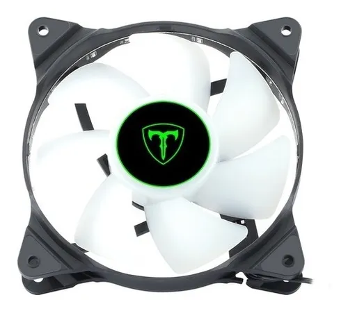 COOLER FAN 120X25MM T-DAGGER LED BRANCO T-TGF300-W