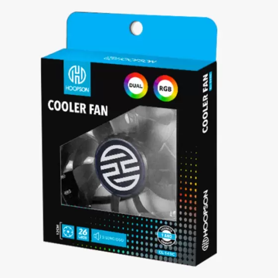 COOLER FAN LED RGB CL-140C HOOPSON