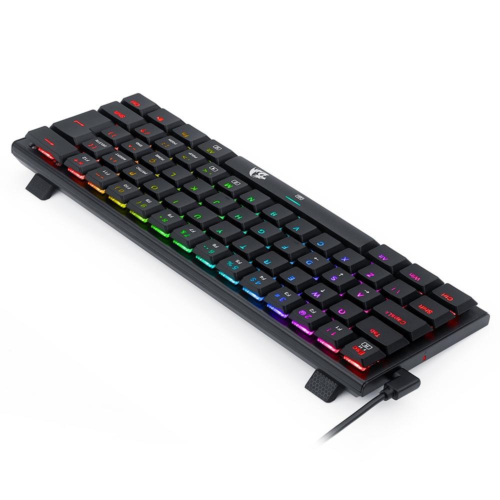 Teclado Mecânico Gamer Redragon Anivia, RGB, Switch Red, ABNT2, Preto - K614-RGB (PT-RED)