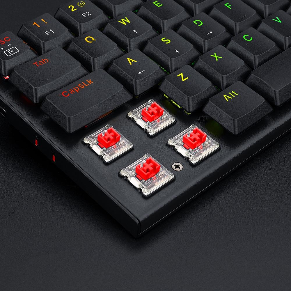 Teclado Mecânico Gamer Redragon Anivia, RGB, Switch Red, ABNT2, Preto - K614-RGB (PT-RED)