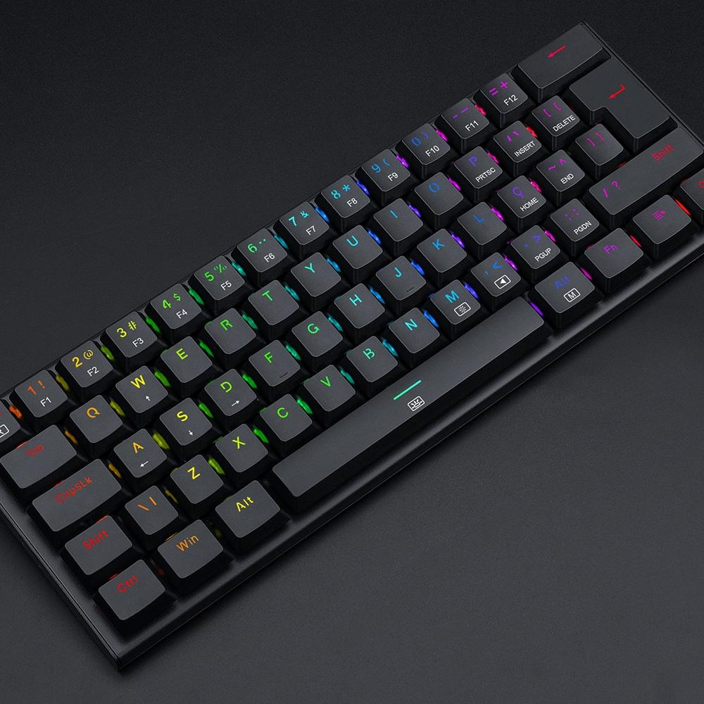 Teclado Mecânico Gamer Redragon Anivia, RGB, Switch Red, ABNT2, Preto - K614-RGB (PT-RED)