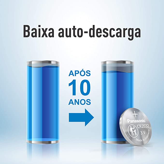 BATERIA DE LITHIUM 3V COM 5 CR2032-1BT - PANASONIC