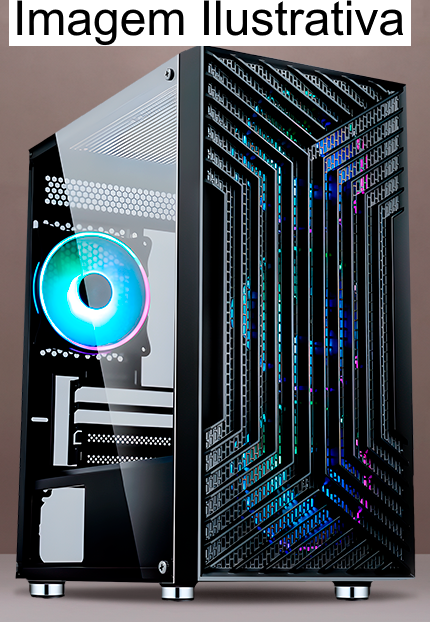 GABINETE LIKETEC GAMER ORBITAL DARK RGB (3X FAN RGB / LATERAL VIDRO / M-ATX / MESH / PSUCOVER)