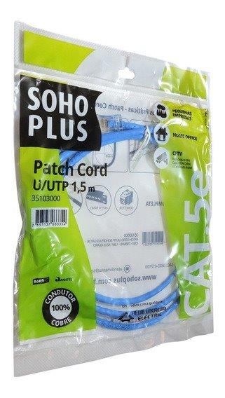 CABO PATCH CORD SOHOPLUS FURUKAWA 1,5M T586A