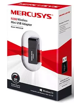 MINI ADAPTADOR USB WIRELEES N300 MERCUSYS 