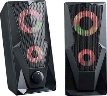 Caixa De Som Gamer Multilaser Led Rgb, 15W Rms, P2 - Sp330